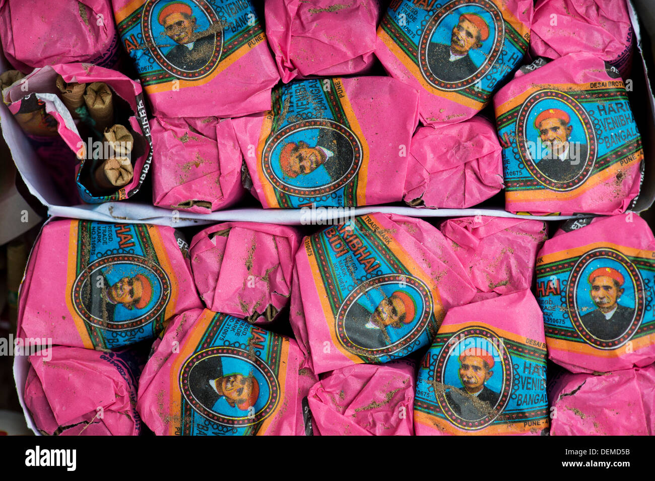 Beedies indiennes / Cigarettes Beedi / Banque D'Images