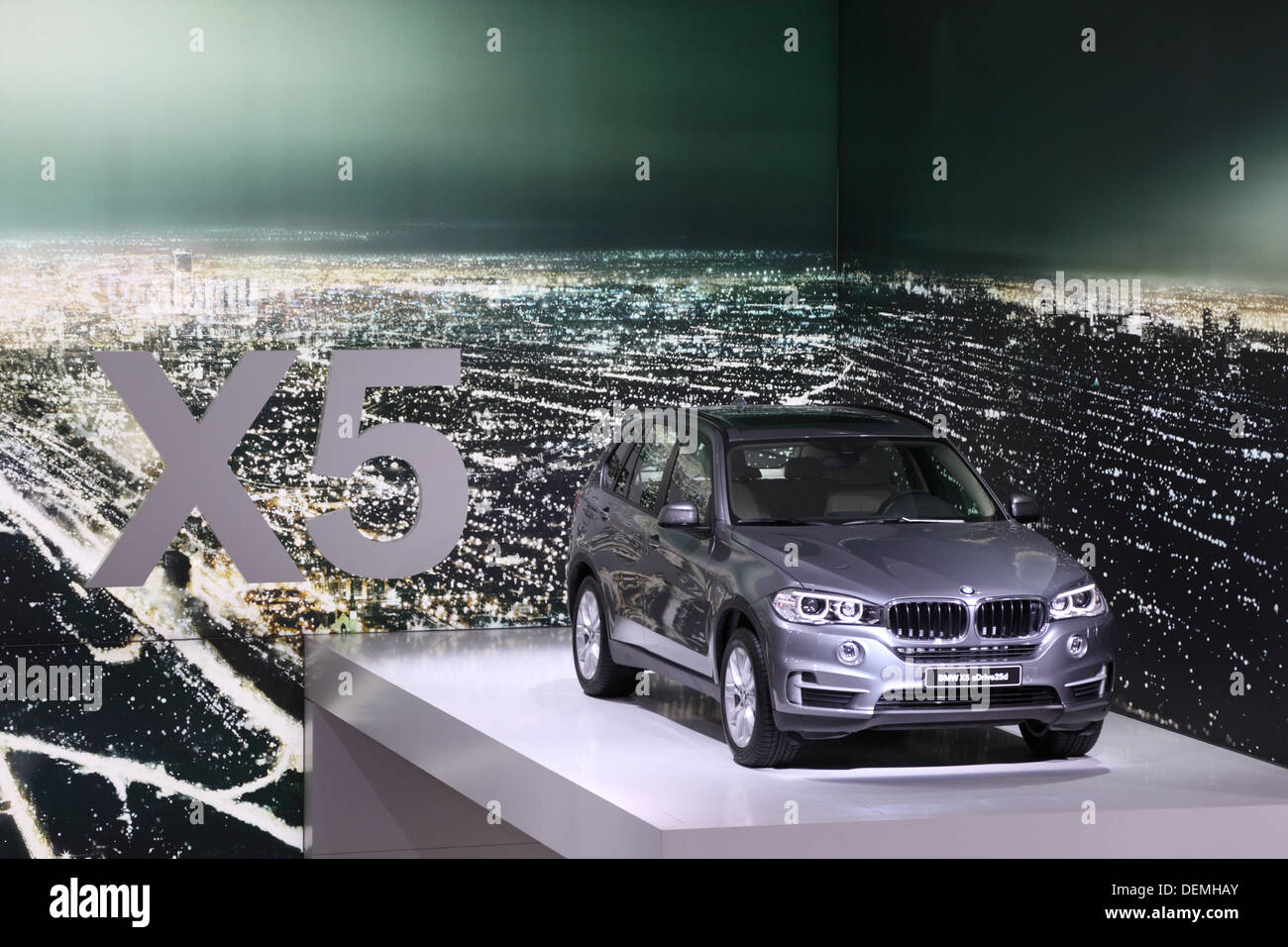 BMW X5 suv à la 65ème IAA de Francfort, Allemagne Banque D'Images