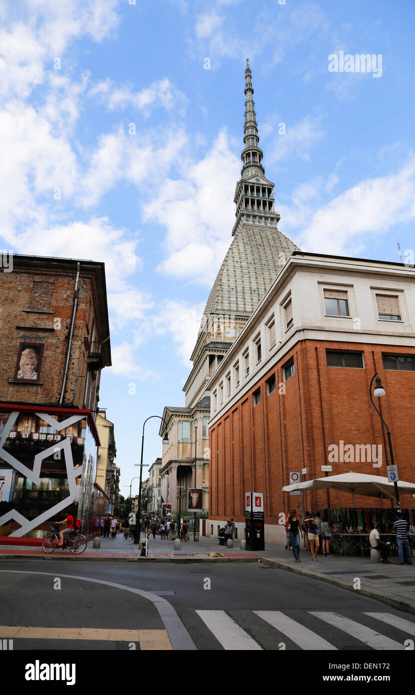 La Mole Antonelliana symbole de la ville de Turin et accueil de Musée National du Cinéma Banque D'Images