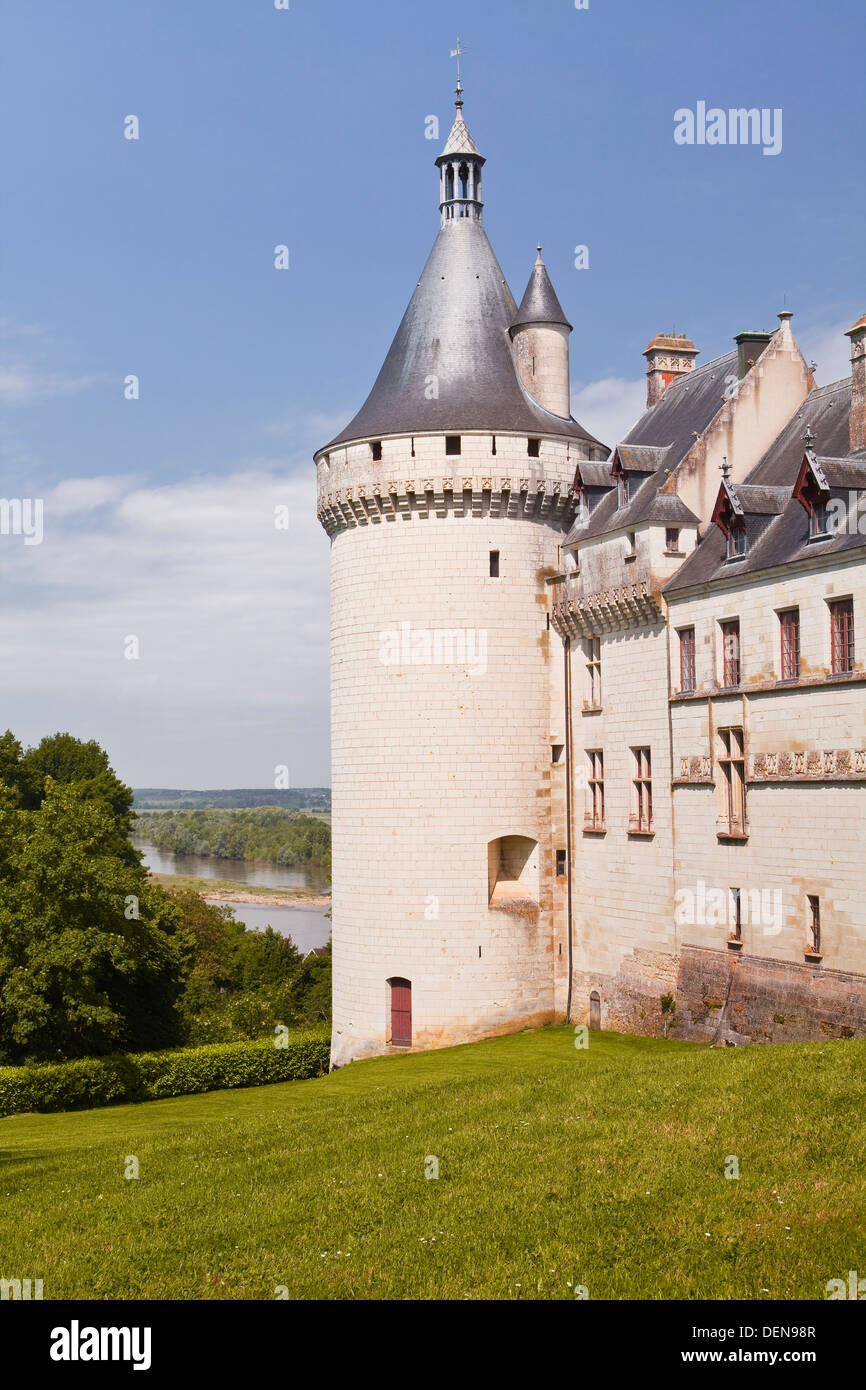Le château renaissance à Chaumont-sur-Loire en France. Banque D'Images