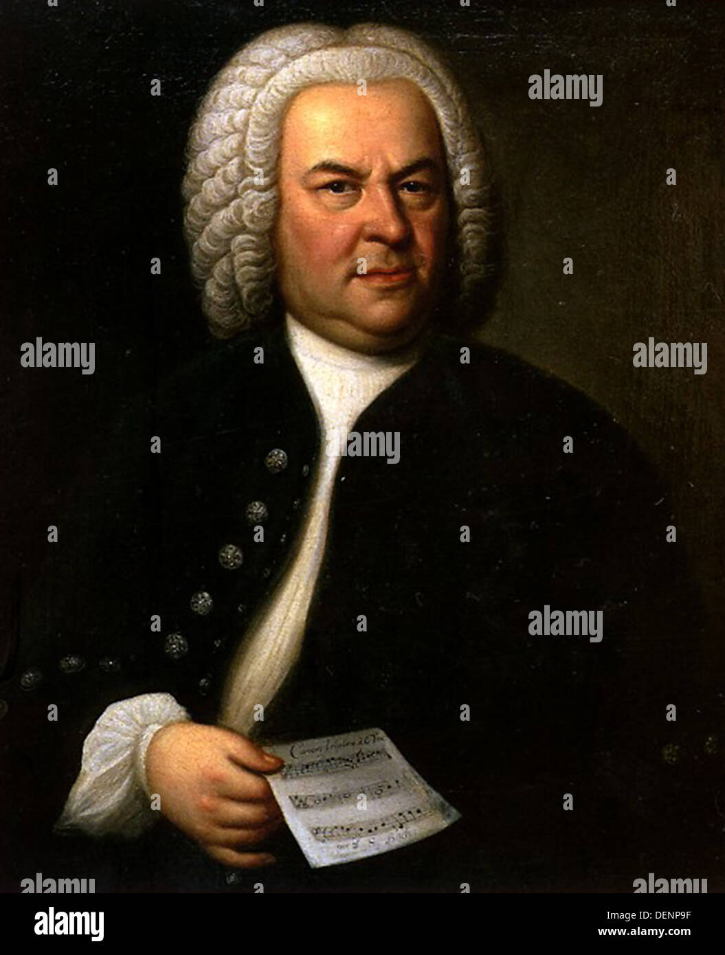 Johann Sebastian Bach, compositeur allemand Banque D'Images