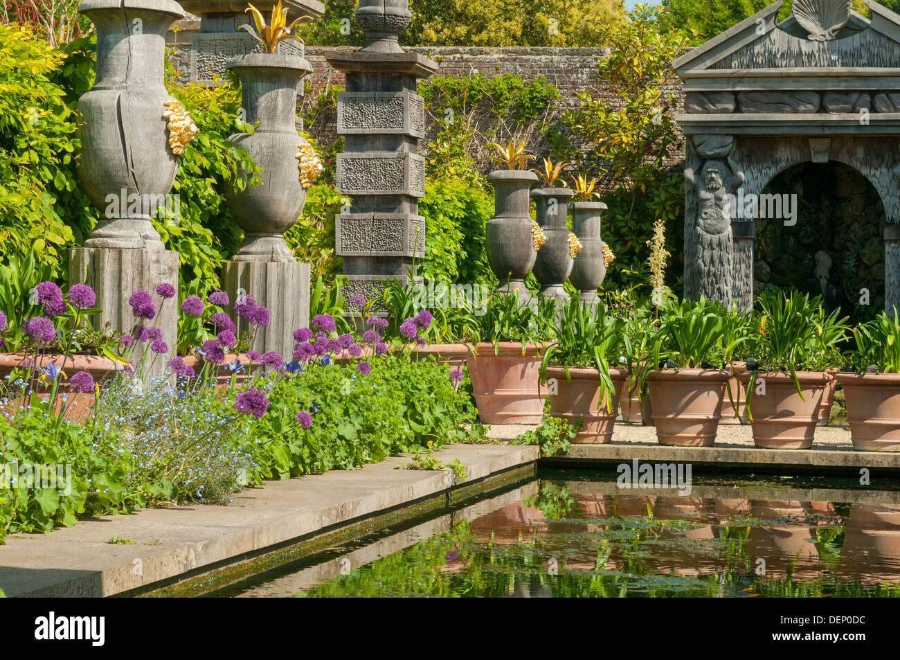 Earl's Collector Jardin, Château d'Arundel, Arundel, Sussex, Angleterre Banque D'Images