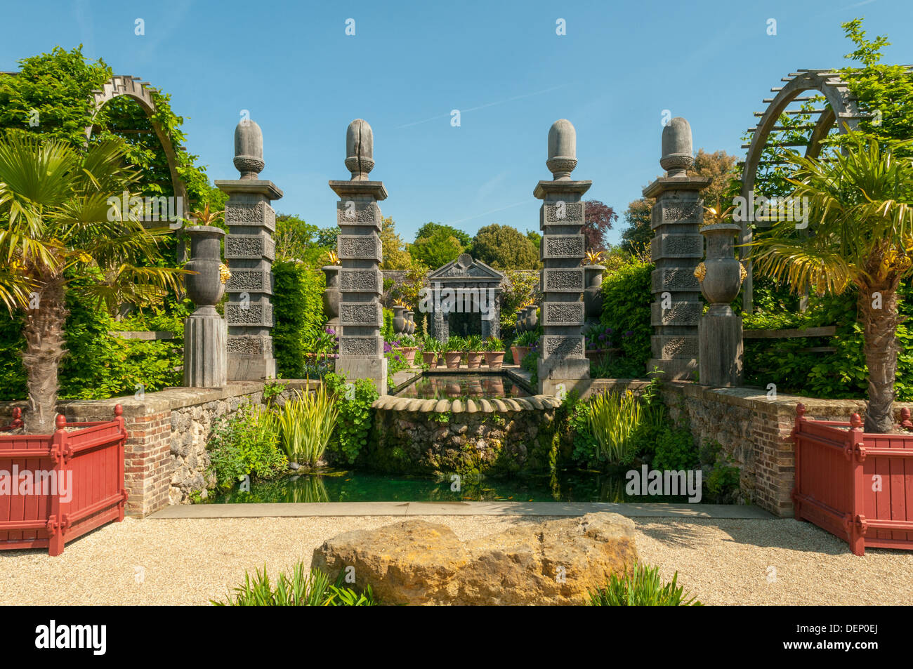 Earl's Collector Jardin, Château d'Arundel, Arundel, Sussex, Angleterre Banque D'Images