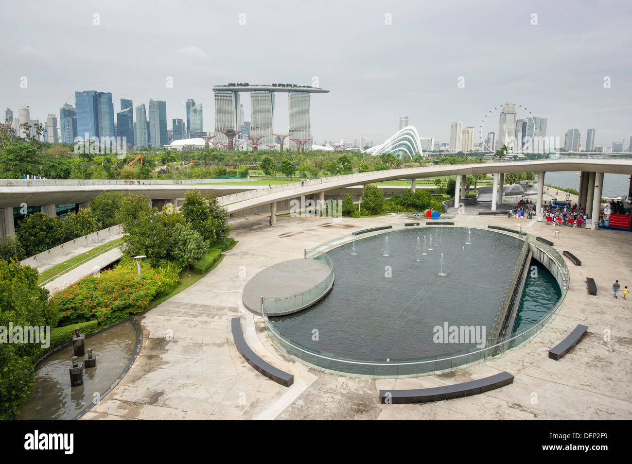 Marina Bay, Singapour Banque D'Images