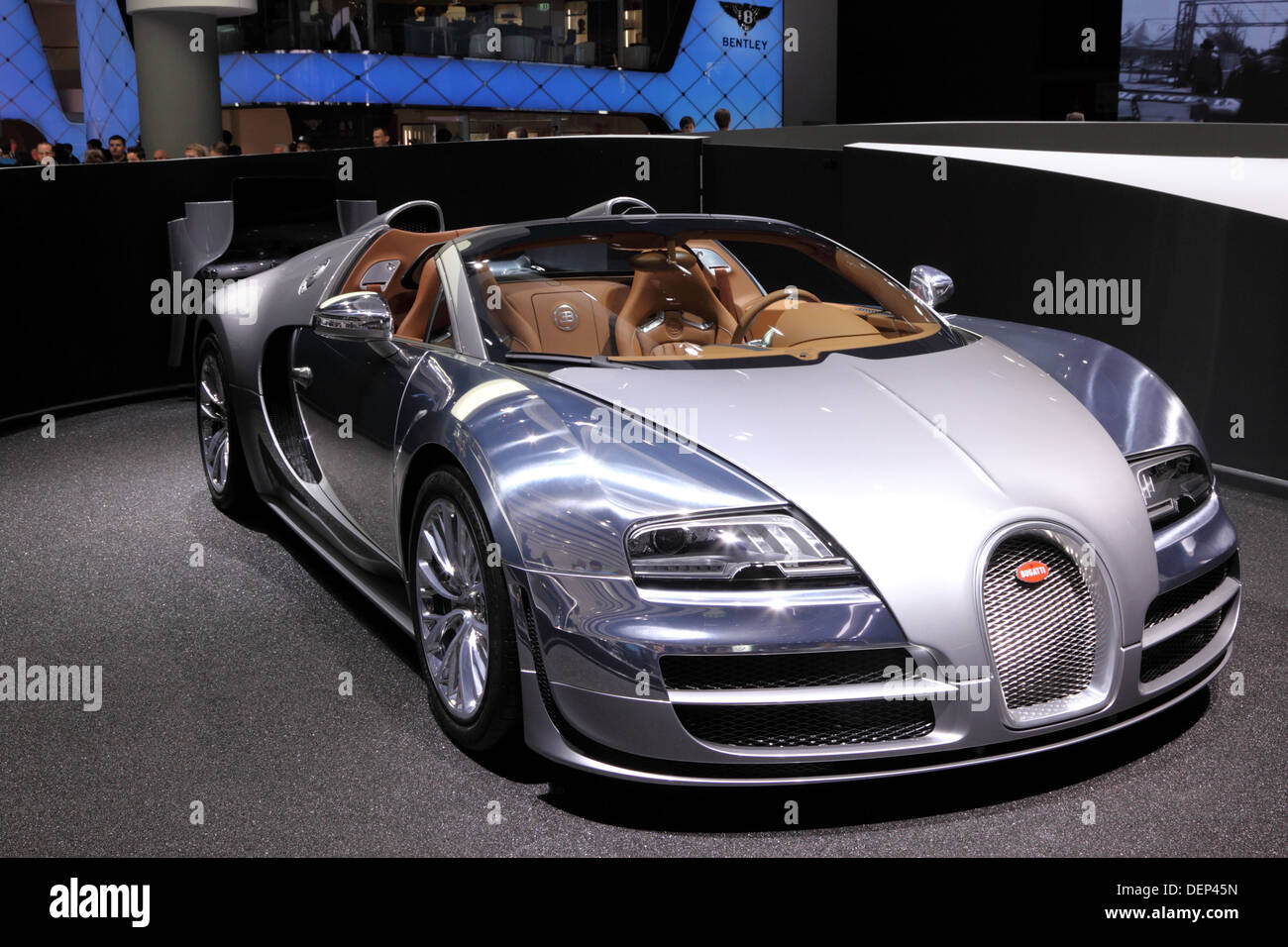 Nouveau luxe Bugatti Veyron à la 65ème IAA de Francfort, Allemagne Banque D'Images