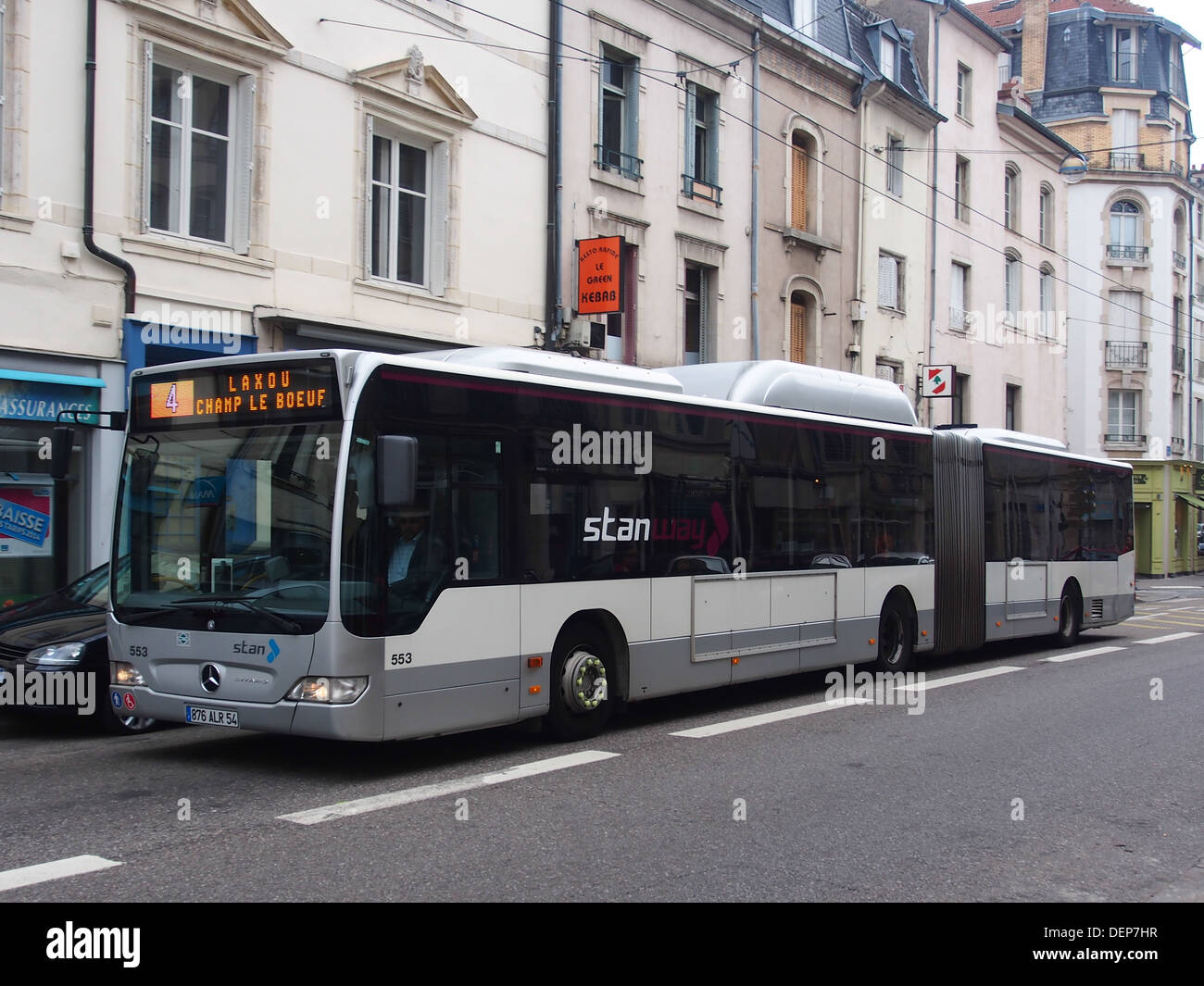 Mercedes Citaro 4 ligne Stanway à Nancy Banque D'Images