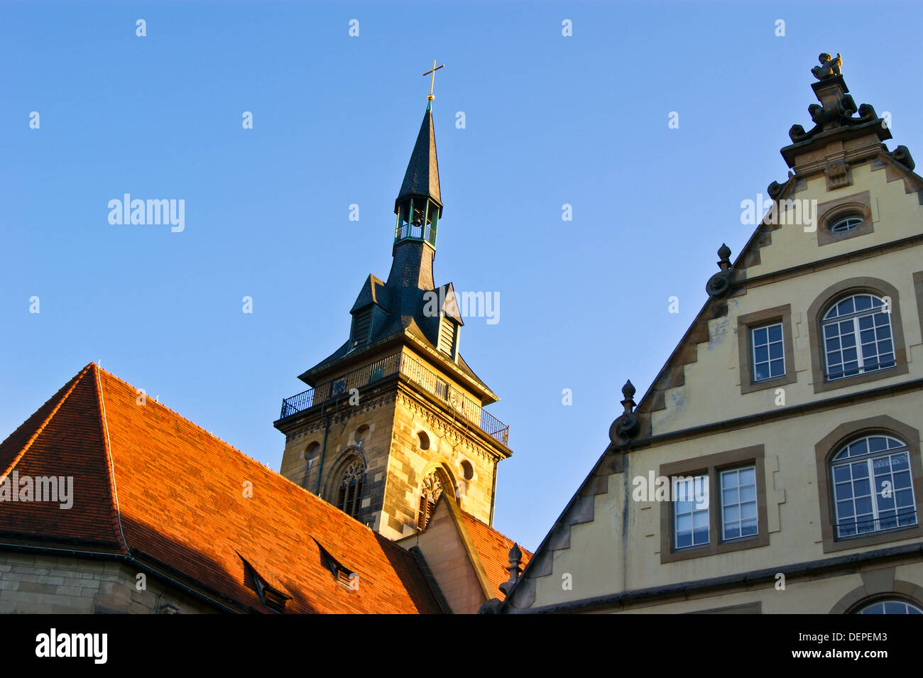 Marstall (église), Stiftsstrasse, Stuttgart, Bade-Wurtemberg, Allemagne Banque D'Images