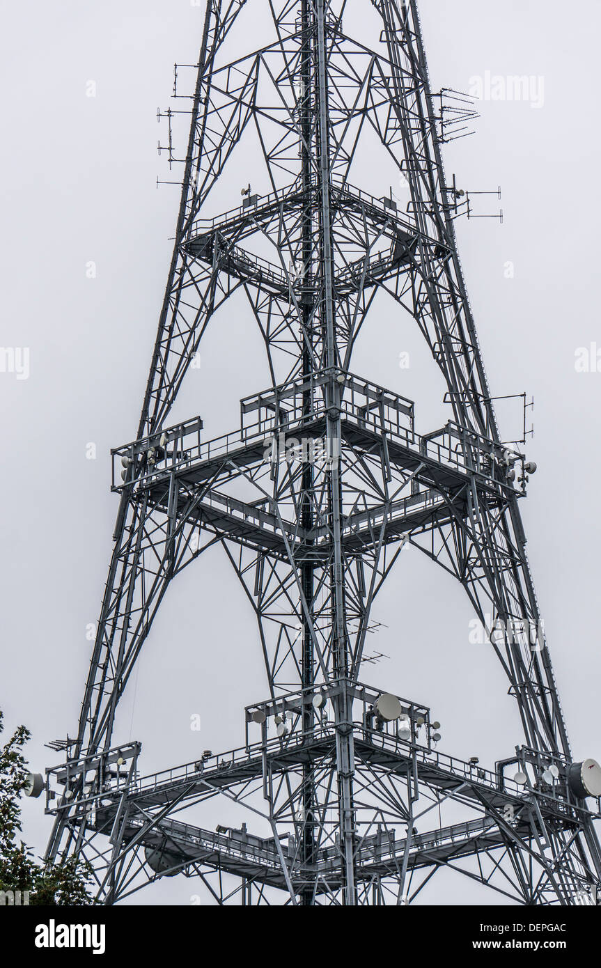 Émetteur de Crystal Palace - le principal émetteur de télévision pour le Grand Londres et les Home Counties, England, UK Banque D'Images