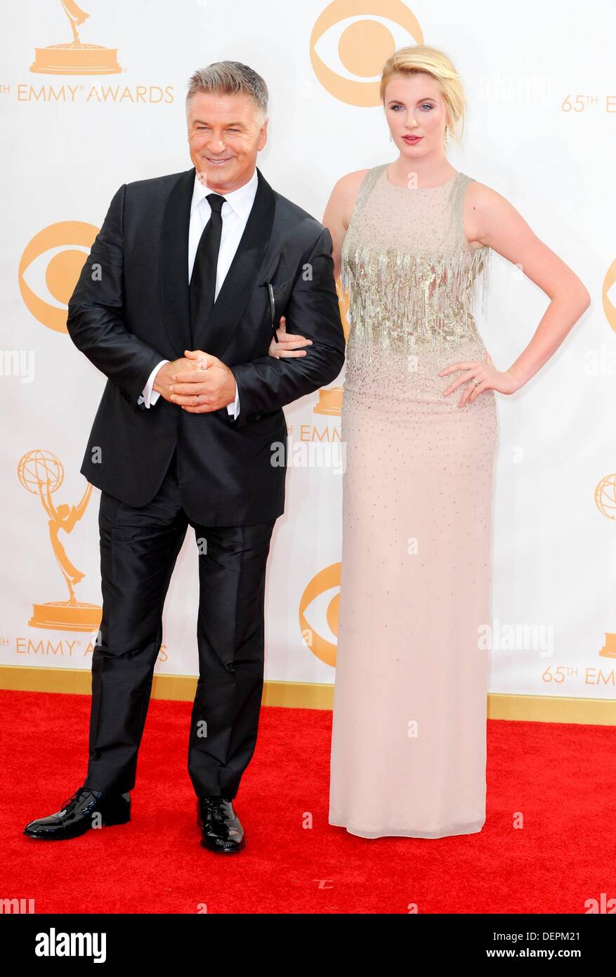 Alec Baldwin, l'Irlande Baldwin au arrivés pour la 65e Primetime Emmy Awards - Arrivals, Nokia Theatre L.A. Vivre, Los Angeles, CA Septembre 22, 2013. Photo par : Elizabeth Goodenough/Everett Collection Banque D'Images