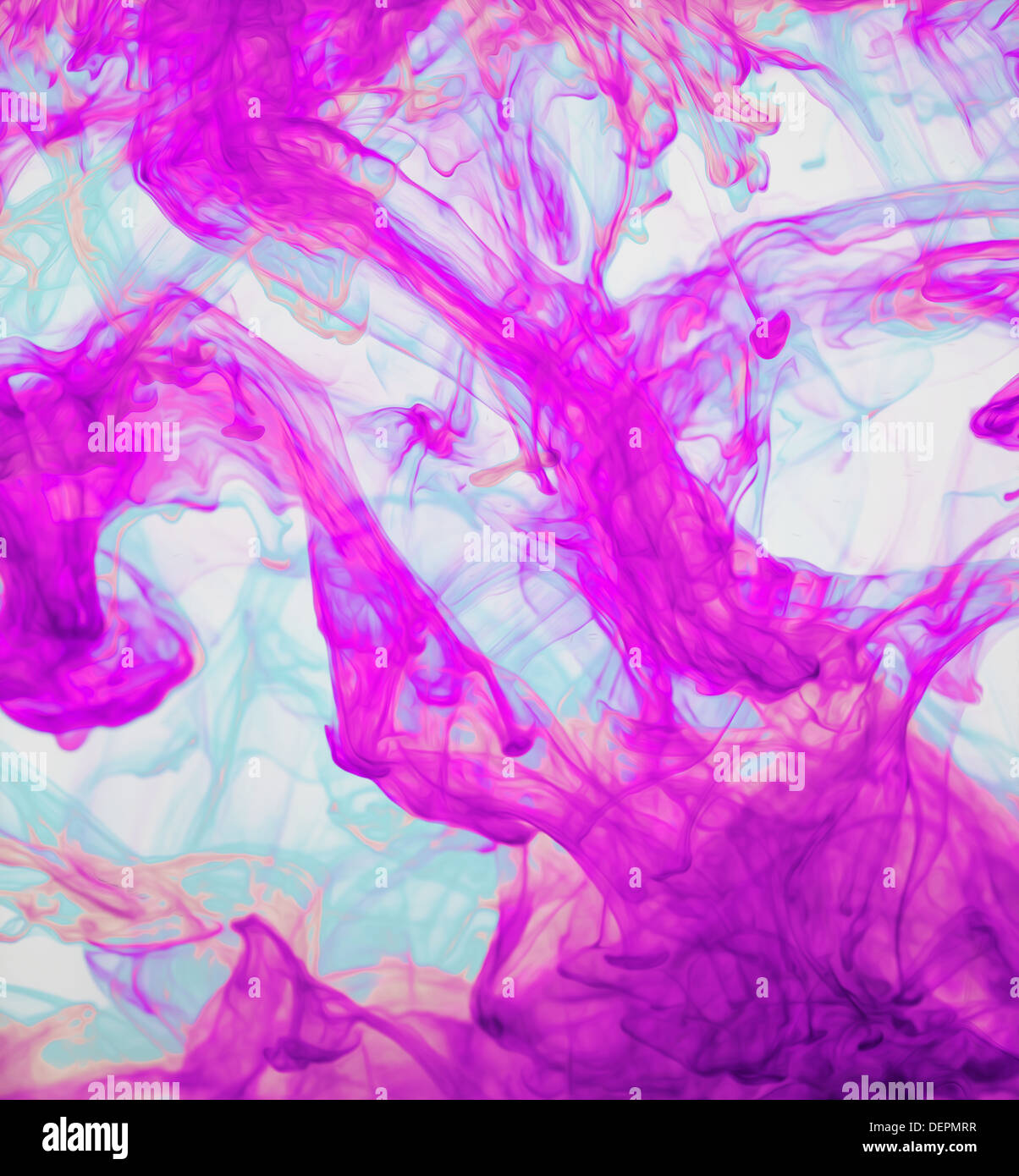Encres de couleur de l'eau, l'abstraction, explosion de couleurs Banque D'Images