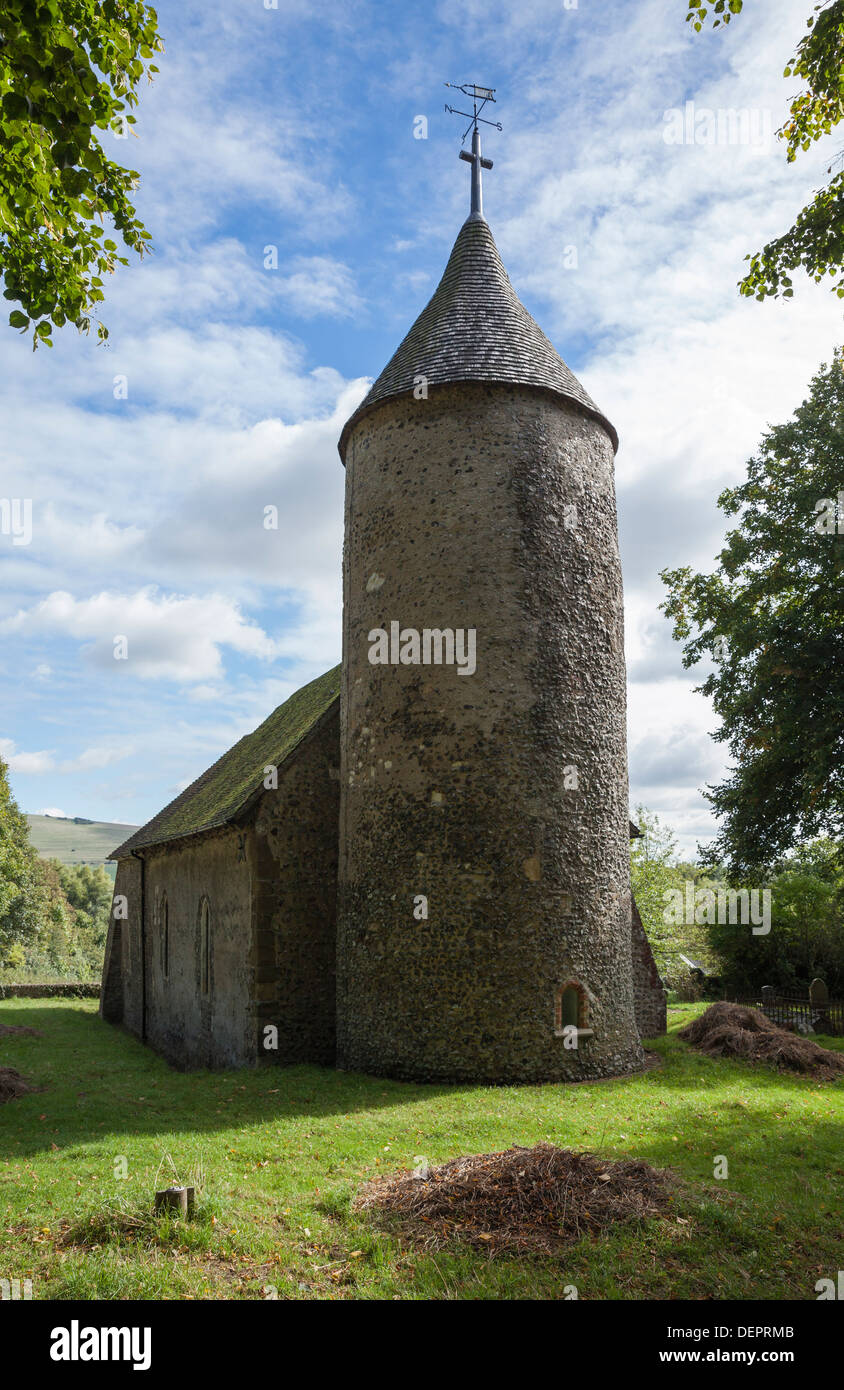 Dans l'Église Southease Southease près de Lewes, East Sussex, Angleterre Banque D'Images