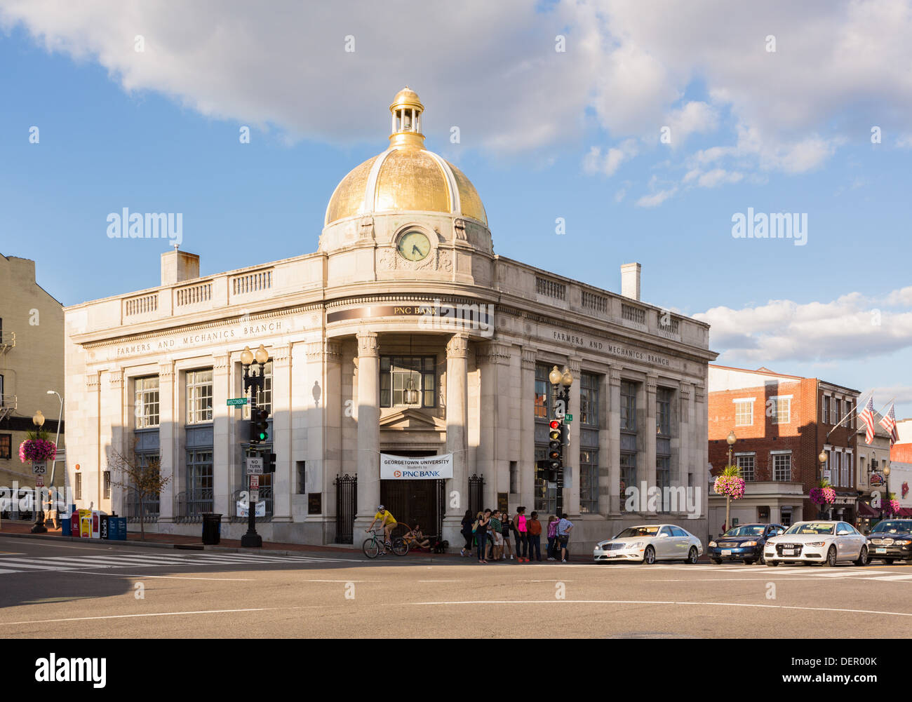 PNC Bank Building dans le quartier historique de Georgetown, Washington DC Banque D'Images