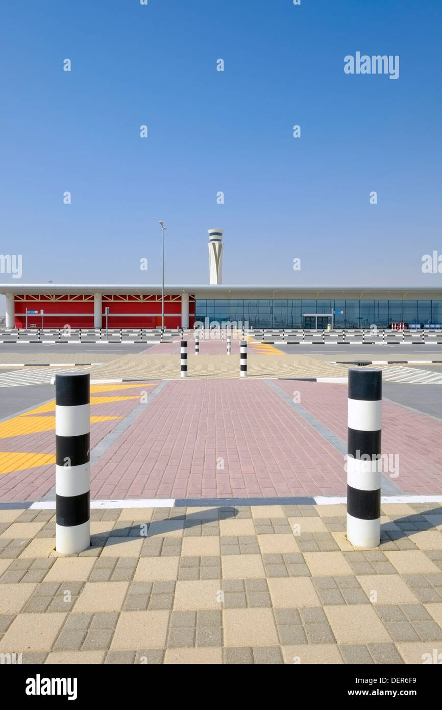Nouvelle aérogare à l'aéroport international Al Maktoum à Dubai World Central district, Dubai Emirats Arabes Unis Banque D'Images