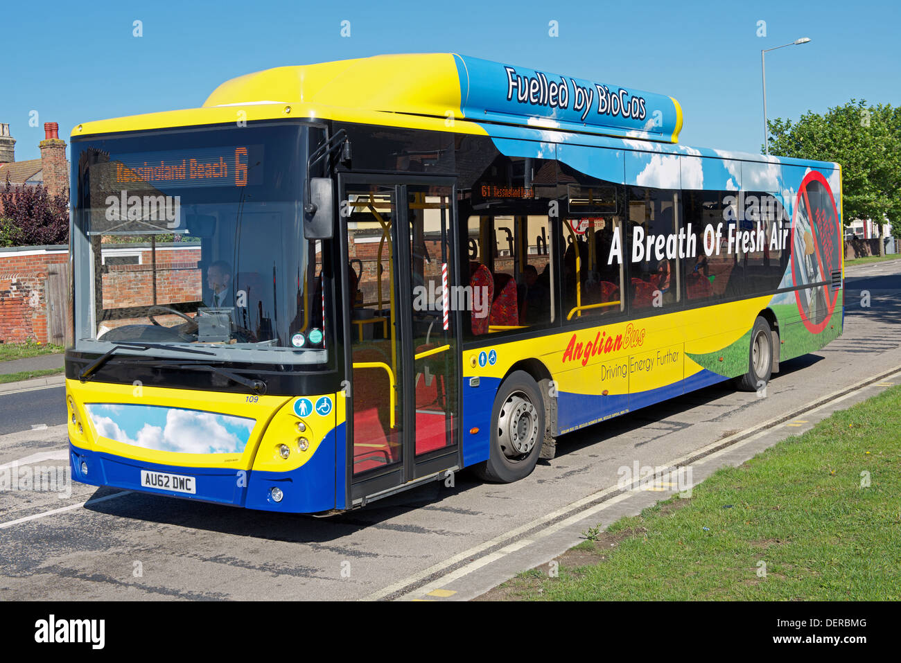 En bus sur le biogaz Banque D'Images