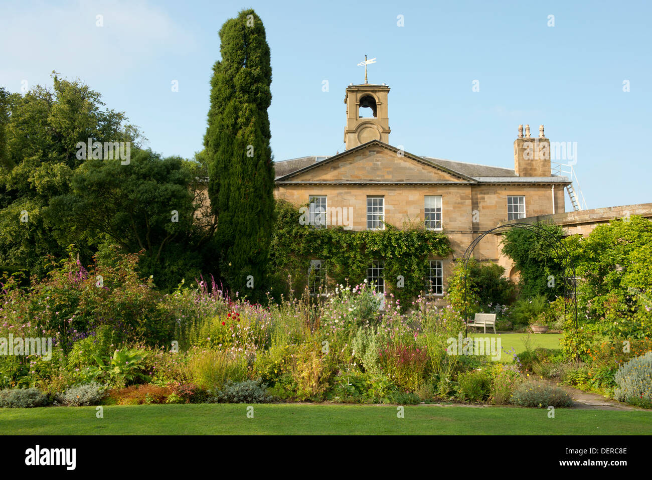Le jardin de Howick Hall, Alnwick, Northumberland, Angleterre Banque D'Images