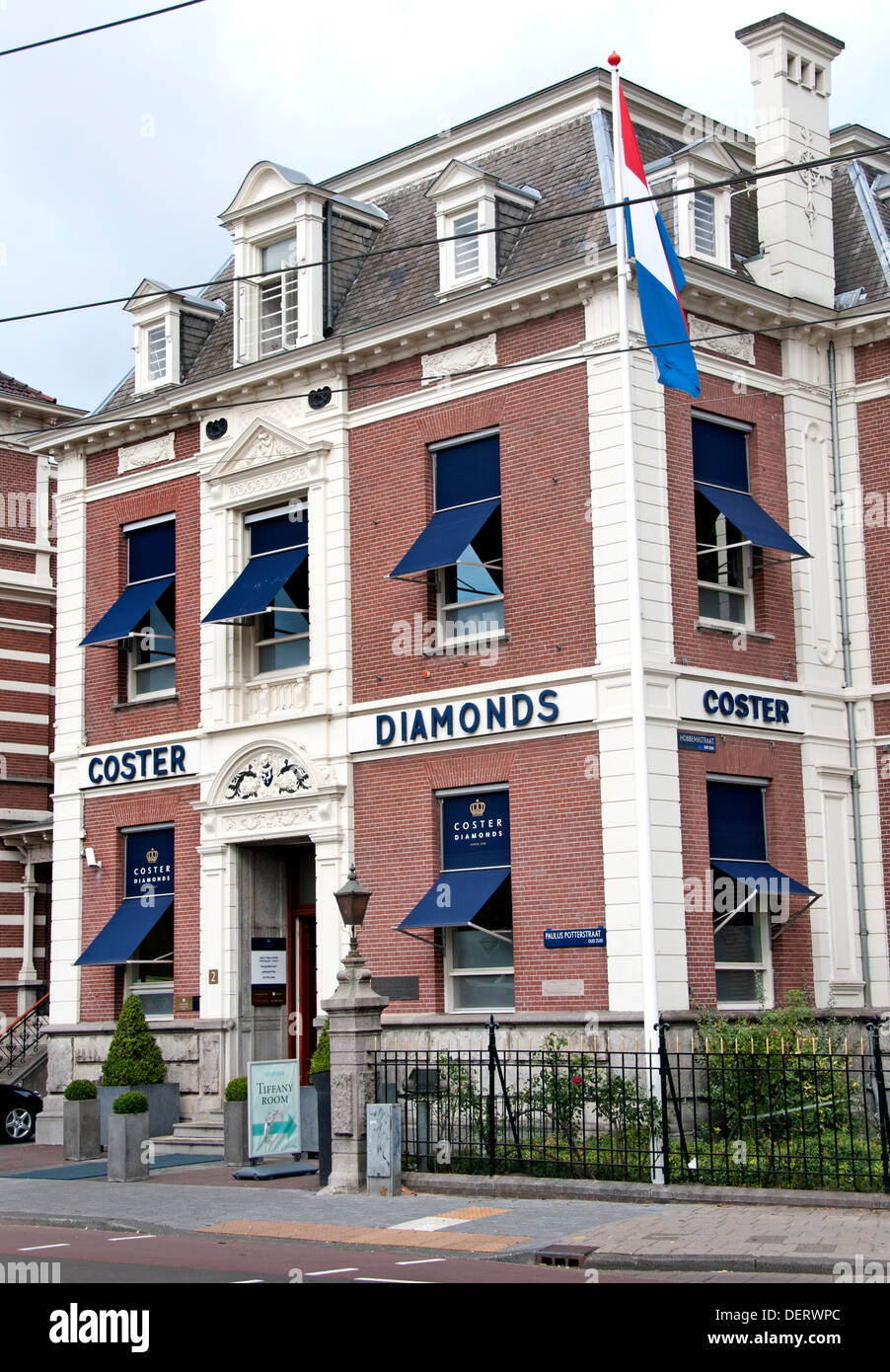 Coster Diamonds Amsterdam Hollande Pays-bas Usine de Diamants Banque D'Images