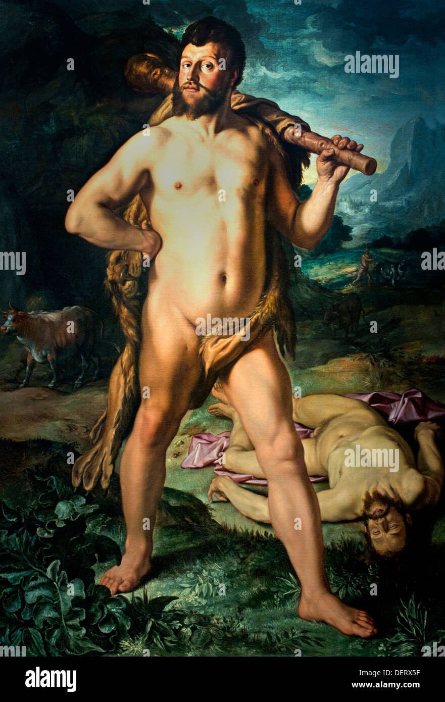 Hercule et Cacus 1613 Hendrick Goltzius 1558 - 1617 Pays-Bas Néerlandais Banque D'Images