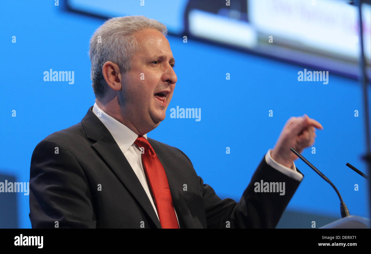 IVAN LEWIS MP SHADOW SECRÉTAIRE D'ÉTAT POUR LE 23 SEPTEMBRE 2013 LE CENTRE DE BRIGHTON Brighton, Angleterre Banque D'Images