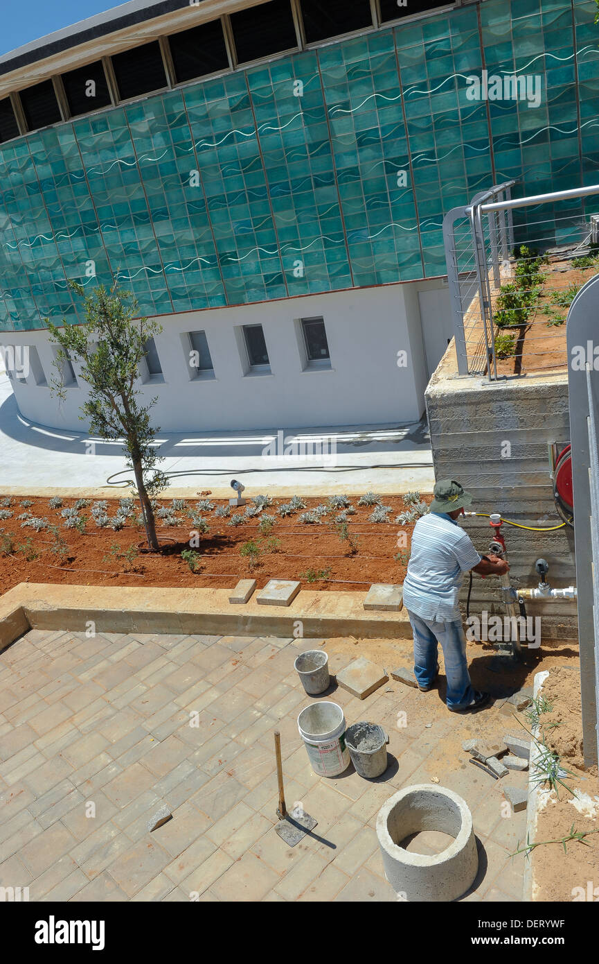L'extérieur de la l'Eretz Israel Museum, pavillon de verre. Banque D'Images