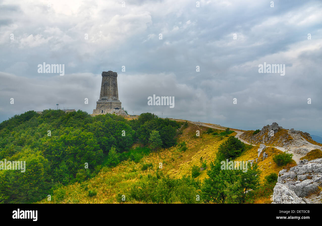 Shipka Memorial afficher en Bulgarie. Bataille de Shipka Memorial Banque D'Images