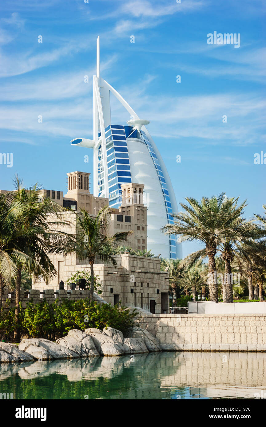 Hôtel Burj Al Arab 'Tour des Arabes, Dubaï Banque D'Images