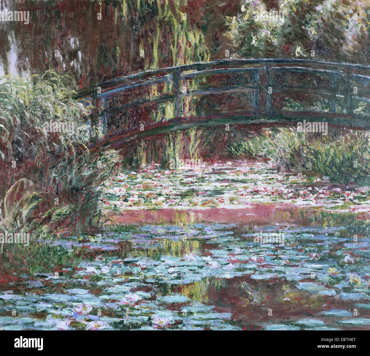 Bassin aux nymphéas - Claude Monet à Giverny - 1900 - L'Art Institute de Chicago Banque D'Images
