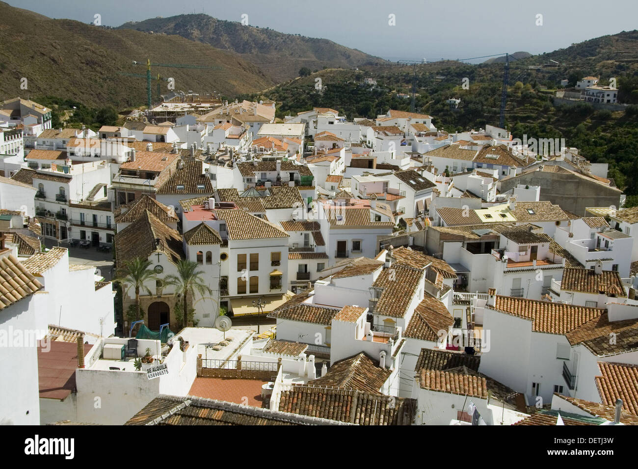 Maisons blanches typiques en andalousie Banque de photographies et d