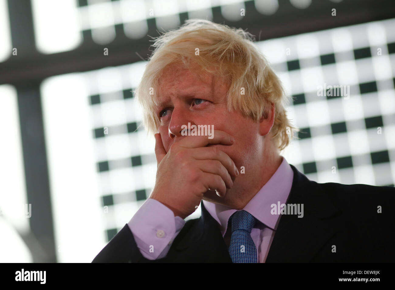 Le maire de Londres Boris Johnson, le 24 septembre 2013 Banque D'Images