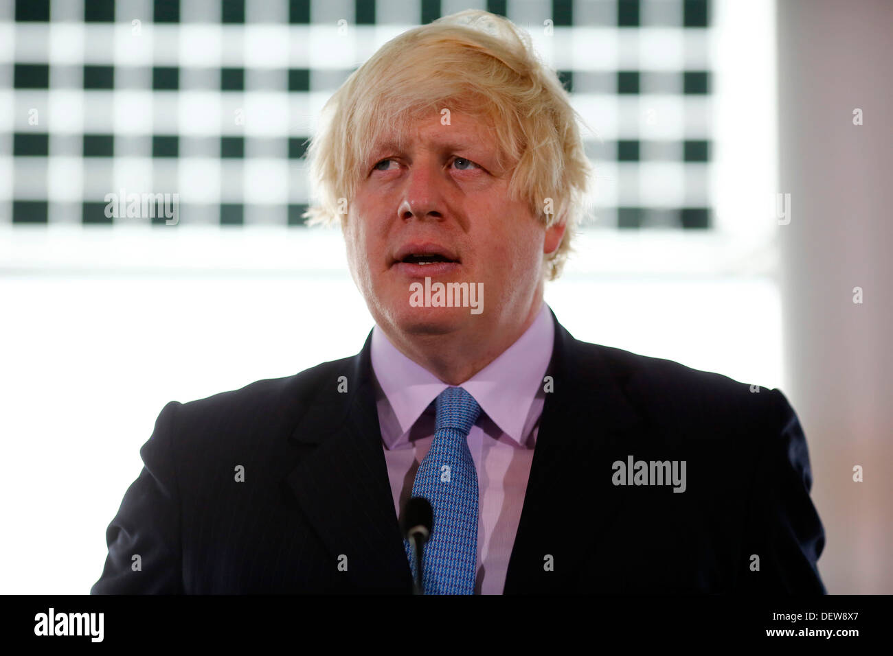 Le maire de Londres Boris Johnson, le 24 septembre 2013 Banque D'Images