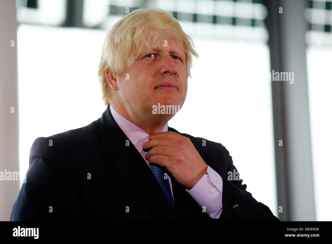 Le maire de Londres Boris Johnson, le 24 septembre 2013 Banque D'Images