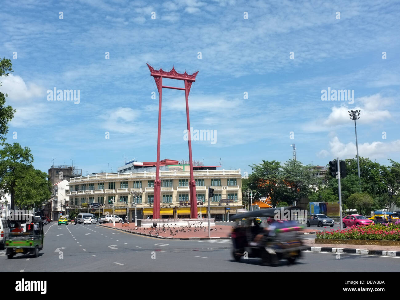 La balançoire géante à Bangkok, Thaïlande Banque D'Images