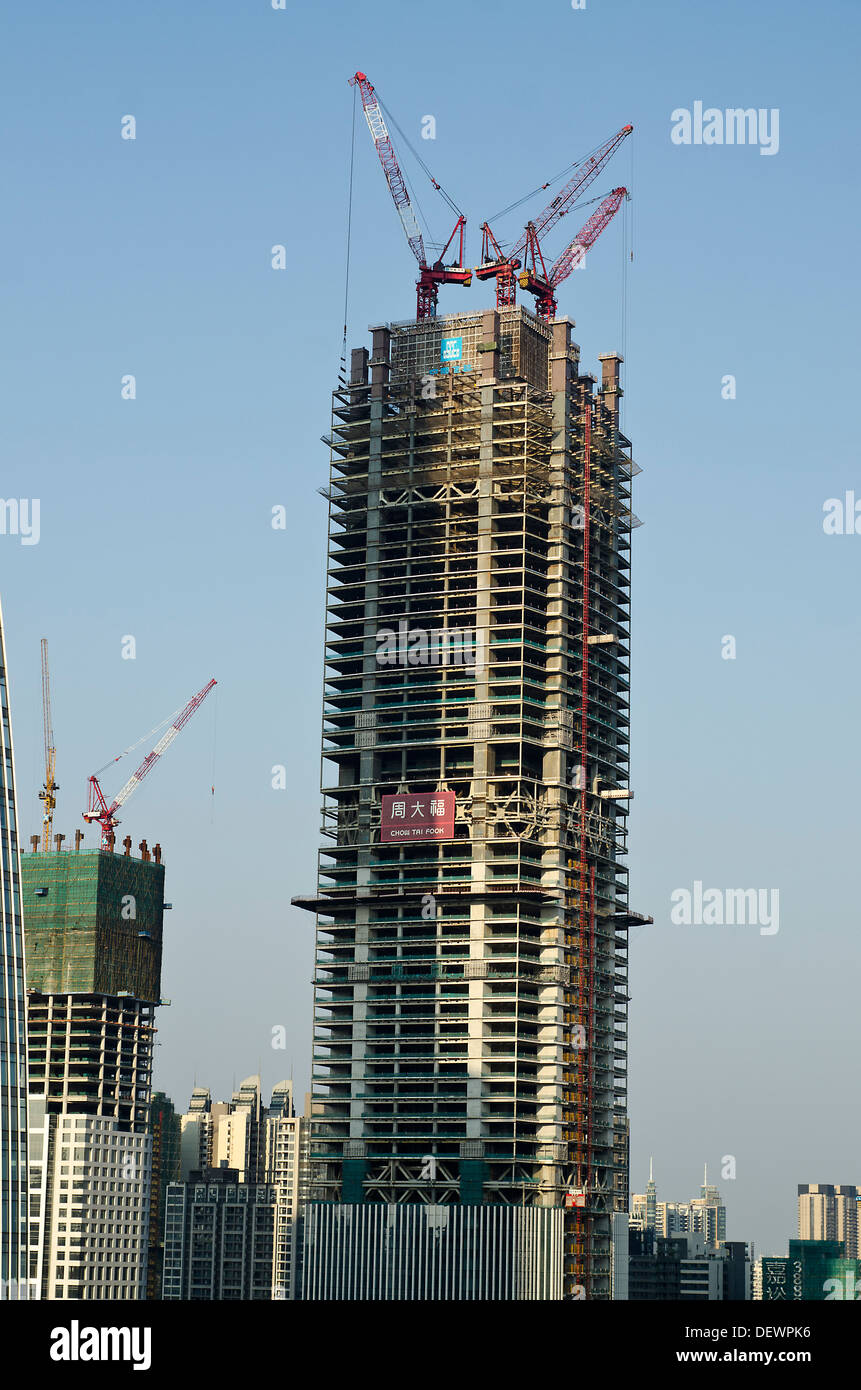 Guangzhou, Chine construction Banque D'Images