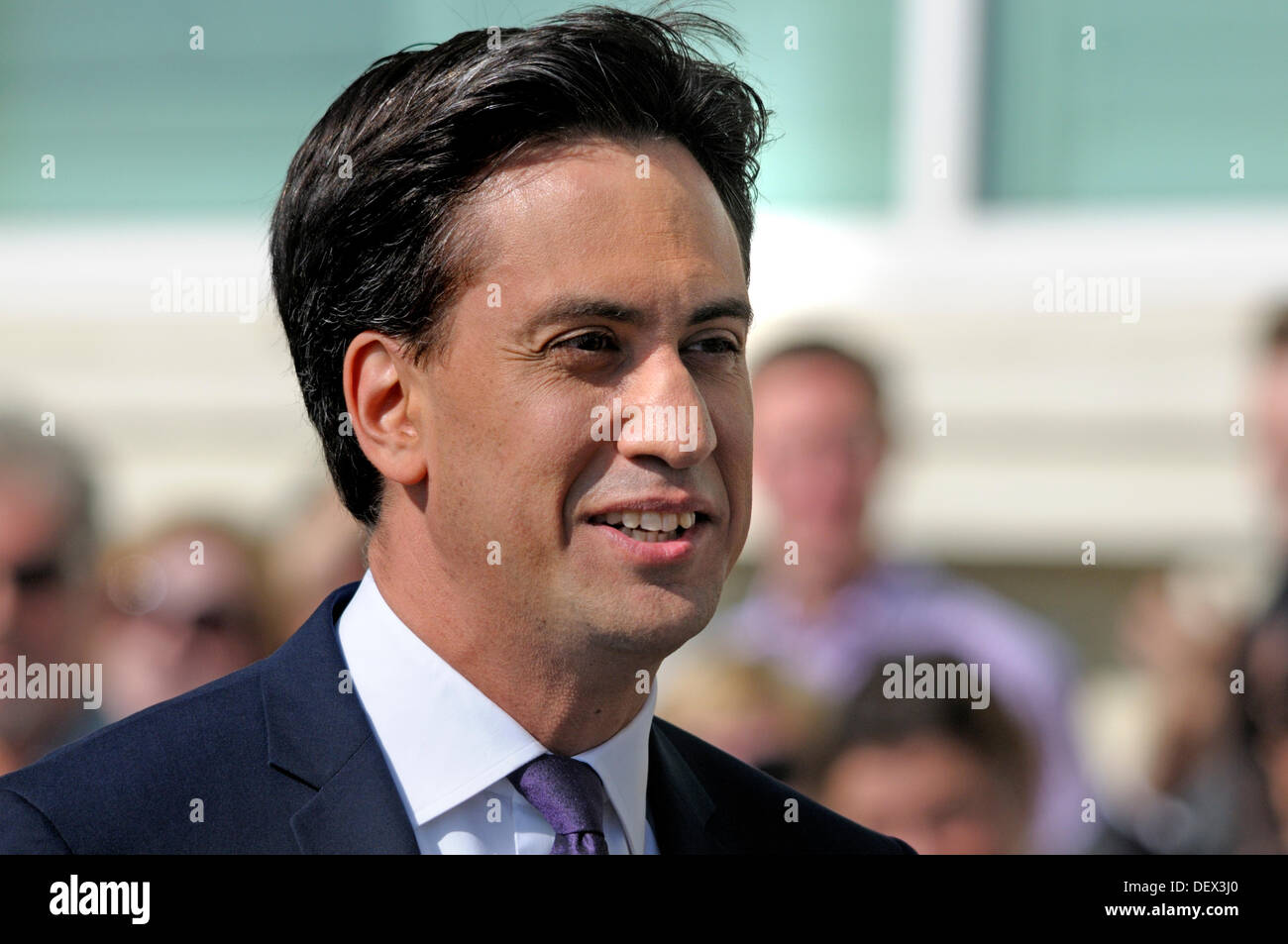 Ed Miliband, chef syndical (2010 - 2015) lors de la conférence du parti travailliste, Brighton, Angleterre. 24/09/2013. Banque D'Images