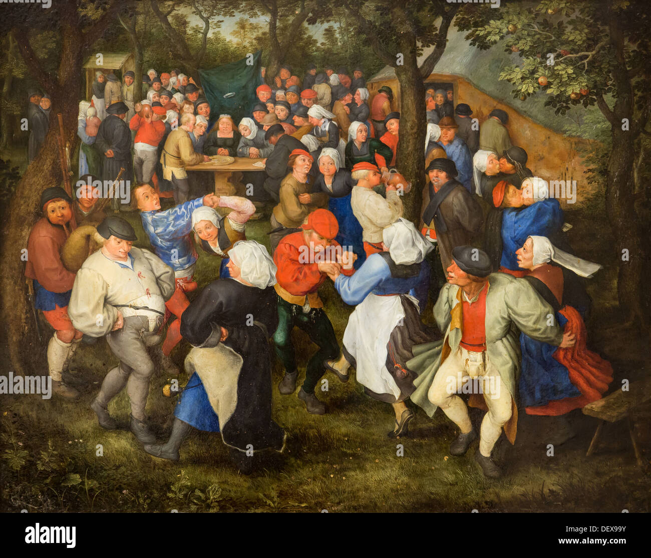 17e siècle - La danse de mariage, vers 1600 - Jan Brueghel l'ancien Philippe Sauvan-Magnet / Active Museum huile sur toile Banque D'Images