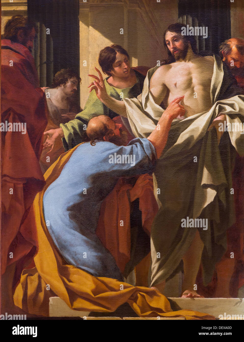 17ème siècle - l'incrédulité de Saint Thomas, 1635 - Simon Vouet Philippe Sauvan-Magnet / Active Museum huile sur toile Banque D'Images 17ème siècle - l'incrédulité de Saint Thomas, 1635 - Simon Vouet Philippe Sauvan-Magnet / Active Museum huile sur toile Banque D'Images