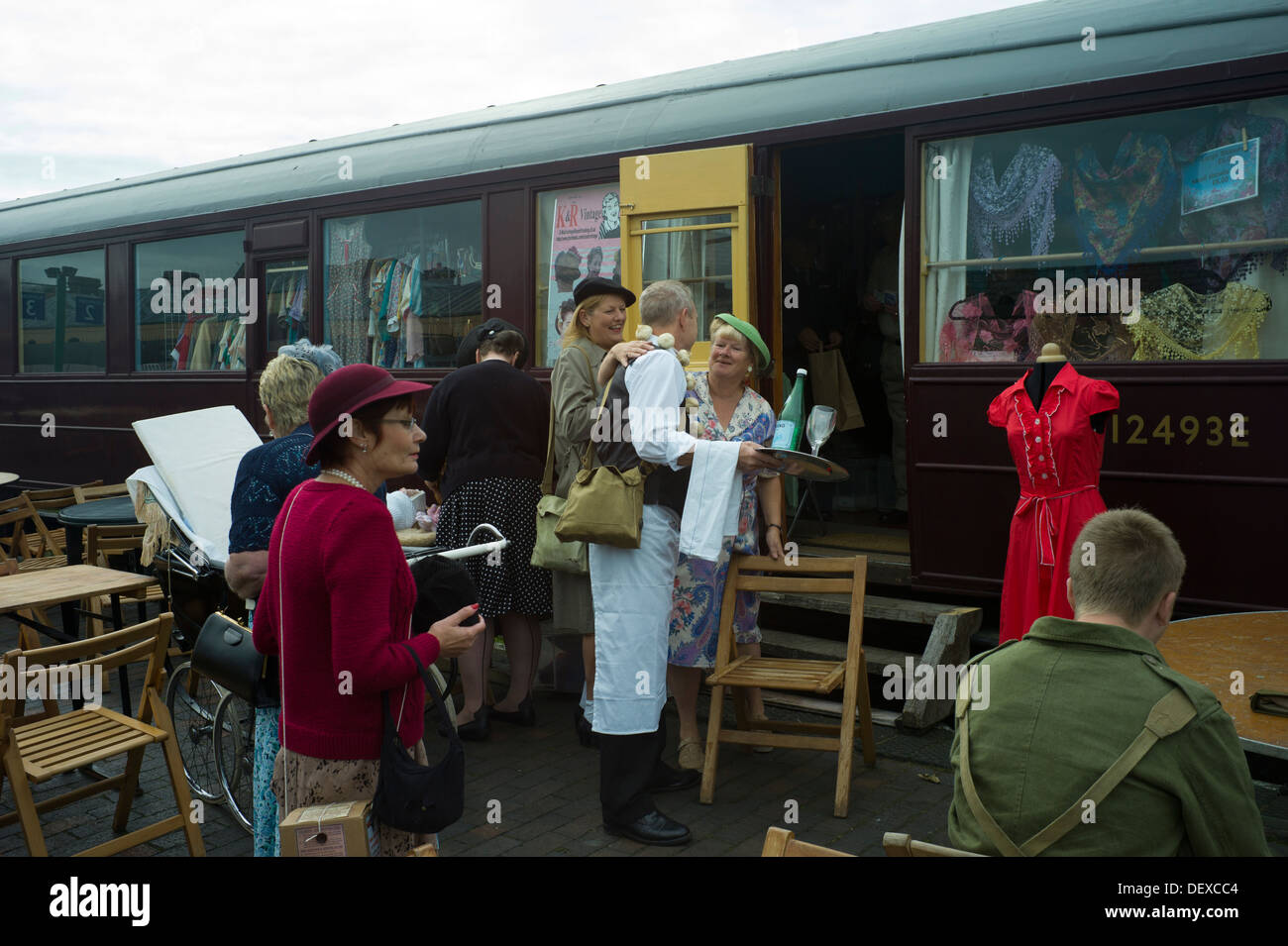 1940 Week-end à Sheringham North Norfolk, Angleterre septembre 2013 Banque D'Images
