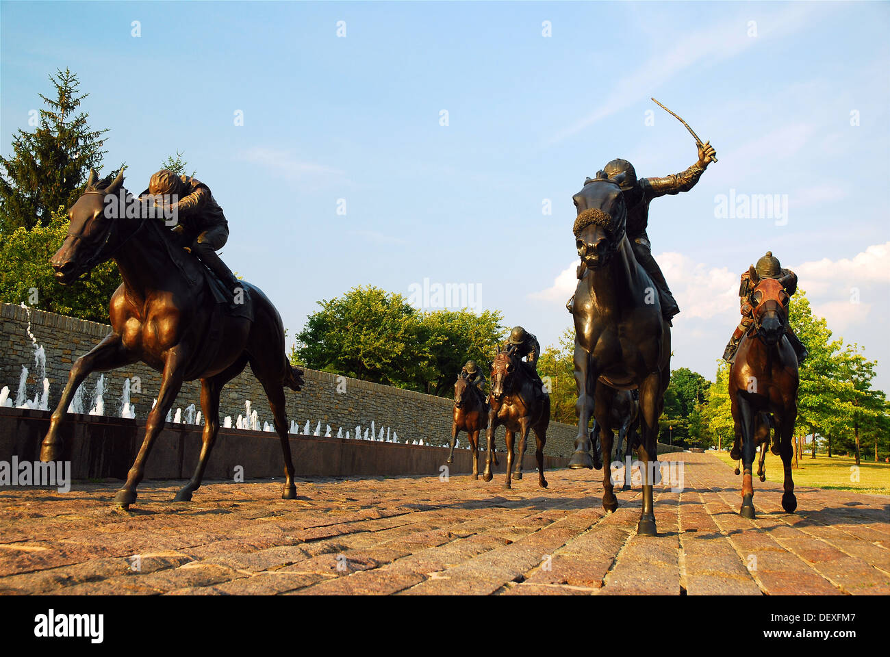 Parc de pur-sang à Lexington Kentucky célèbre le Blue Grass region's equestrian histoire, traditions et culture. Banque D'Images