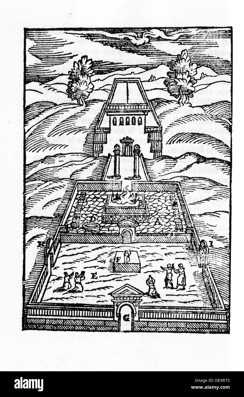 La maison de Salomon. Bible latine. Venise, 1608 Photo Stock - Alamy