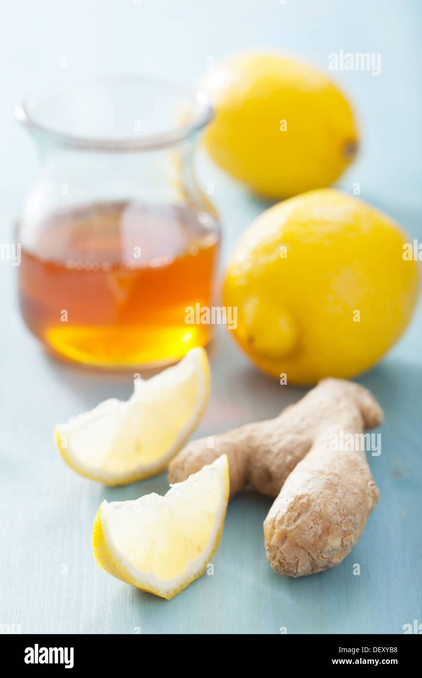 Miel et gingembre citron Banque D'Images