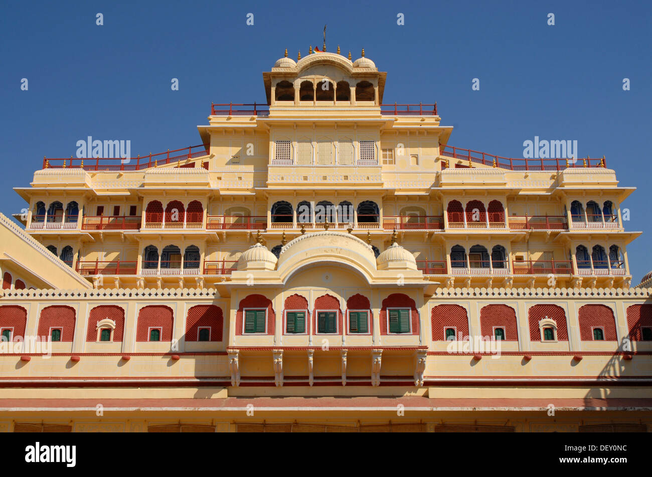 Palais de la ville de la ville rose de Jaipur, Rajasthan, Inde, Asie Banque D'Images