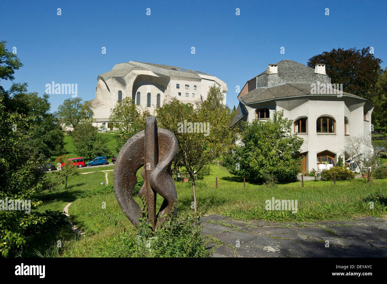 Goetheanum, bâtiment par l'architecte Rudolf Steiner, siège de la société Anthroposophical à Dornach, Canton de Soleure Banque D'Images