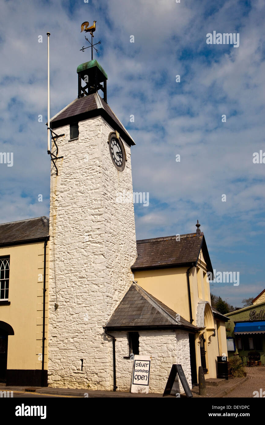 Hôtel de Ville de Laugharne, Carmarthenshire, Pays de Galles, Royaume-Uni Banque D'Images