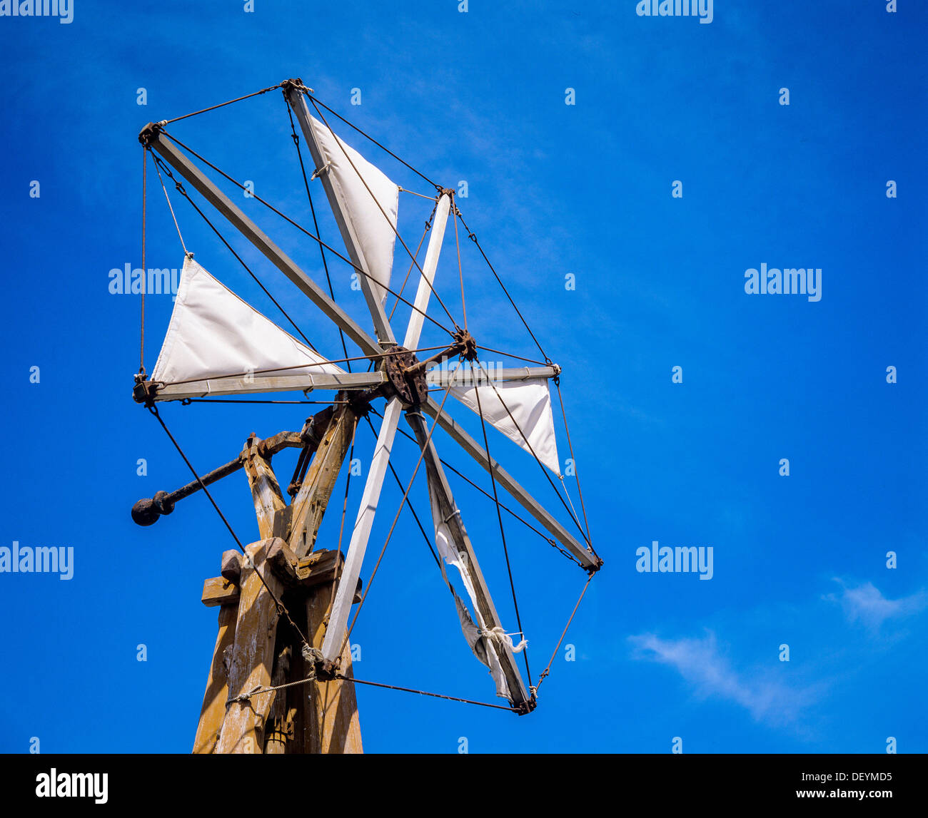 Moulin à vent marin de voiles Costa Teguise Lanzarote Iles Canaries Espagne Banque D'Images
