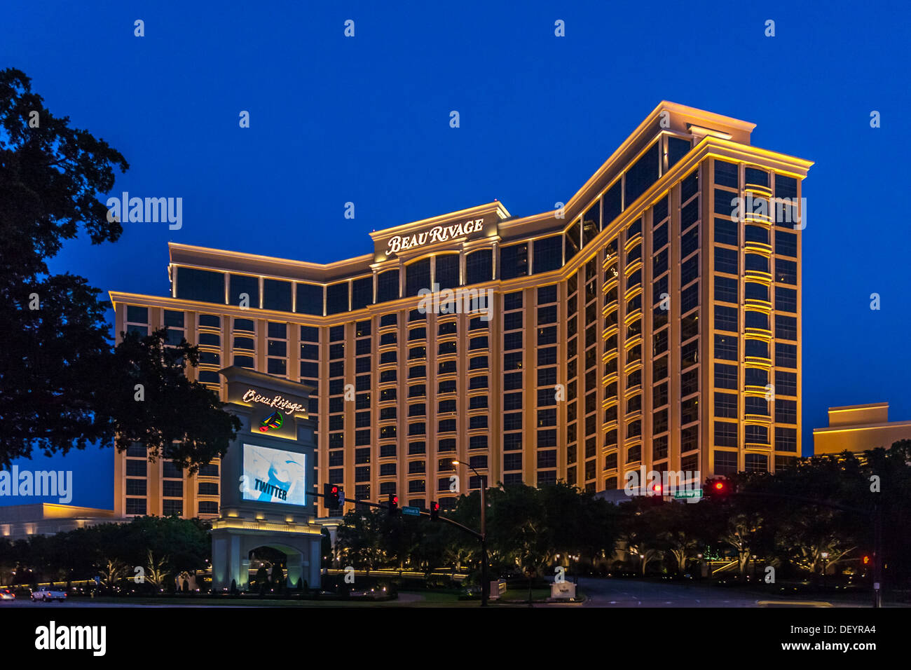 Beau Rivage Casino sur la côte du golfe du Mississippi Biloxi, MS Banque D'Images