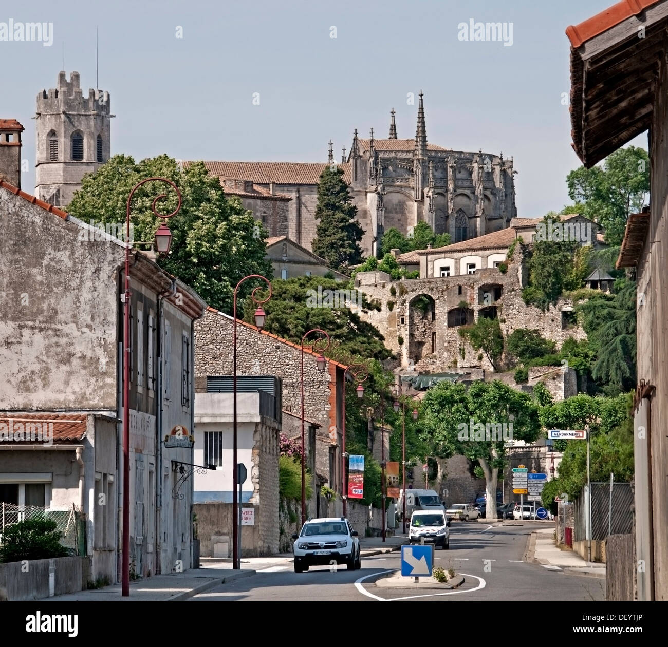 Vivier Ardèche Rhône Alpes Vallée du Rhône France ville Médiévale Française Banque D'Images