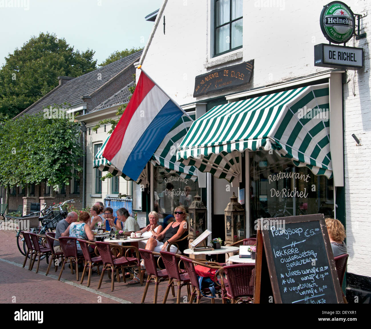 L'extérieur de l'île de Vlieland Pub Bar café Pays-Bas Banque D'Images