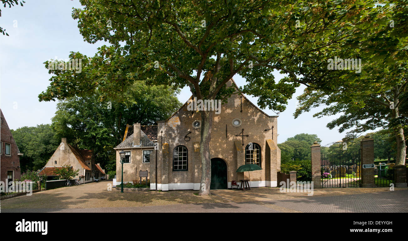 Église réformée hollandaise Vlieland Grave Pays-Bas Banque D'Images