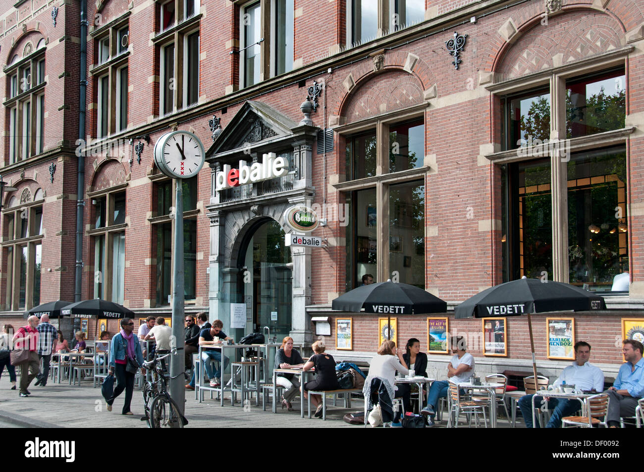 De Balie Theatre Centre pour la politique culture et médias café restaurant Kleine Gartmanplantsoen Leidseplein à Amsterdam Banque D'Images