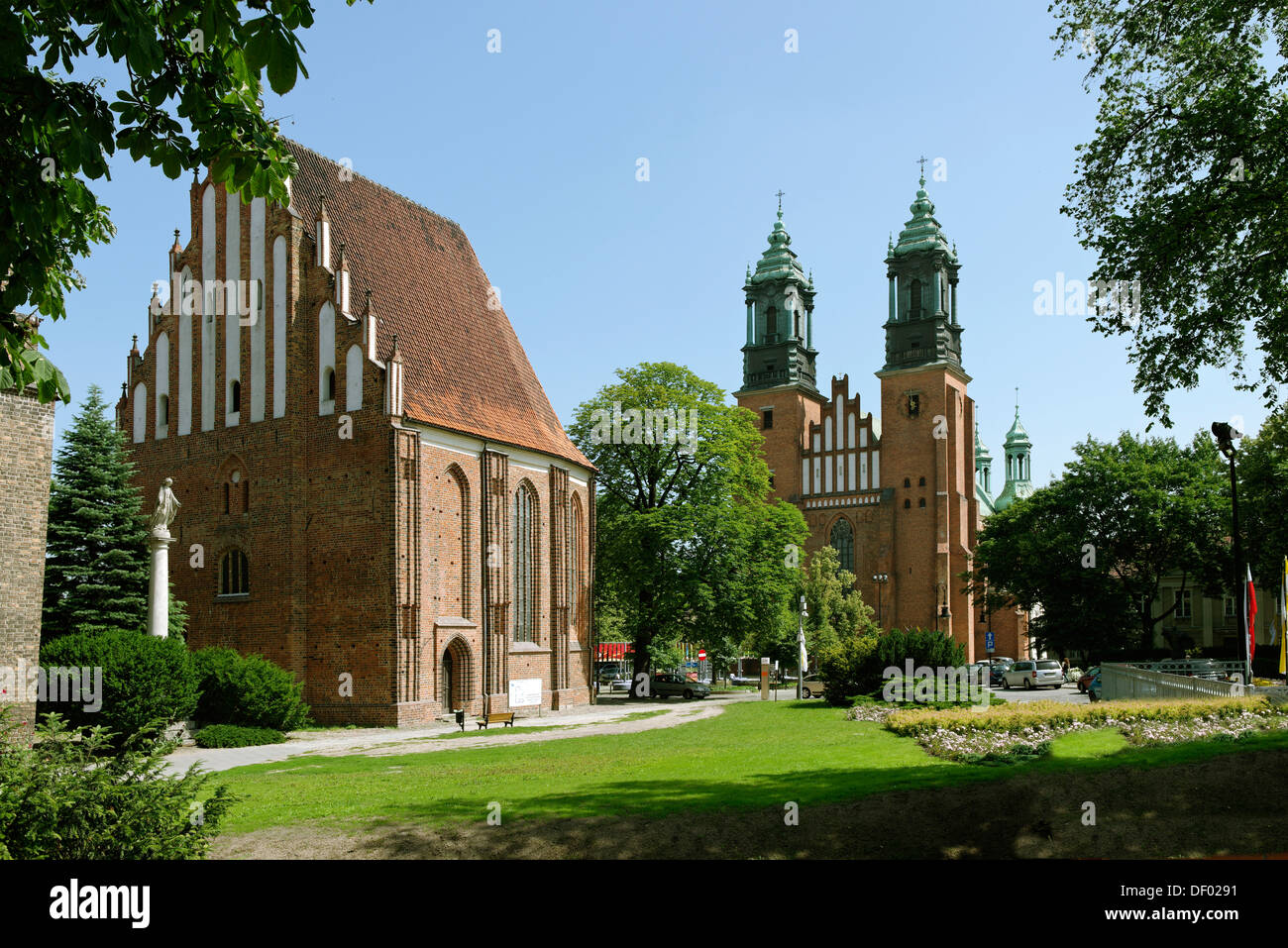 Cathédrale des Saints Pierre et Paul et Saint Mary's Collegiate Church, Poznán, Pologne, Europe Banque D'Images