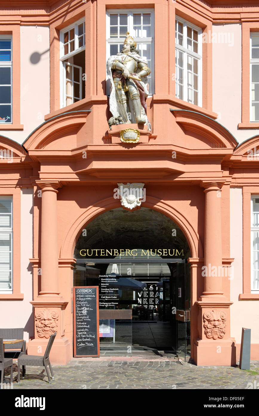 Musée Gutenberg, Mayence, Rhénanie-Palatinat, Allemagne Banque D'Images